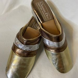 VINTAGE Christian Dior house slippers size 8